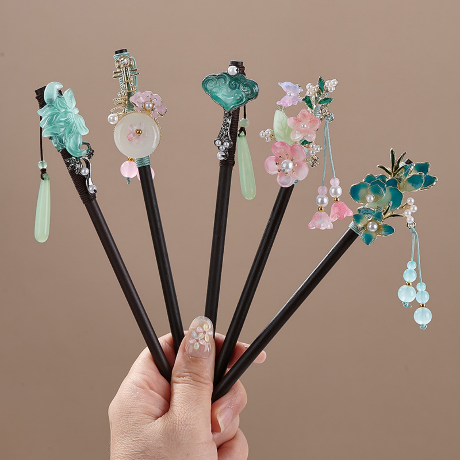 Pearl Hair Pin - Vintage Flower Hairpin For Women Elegant