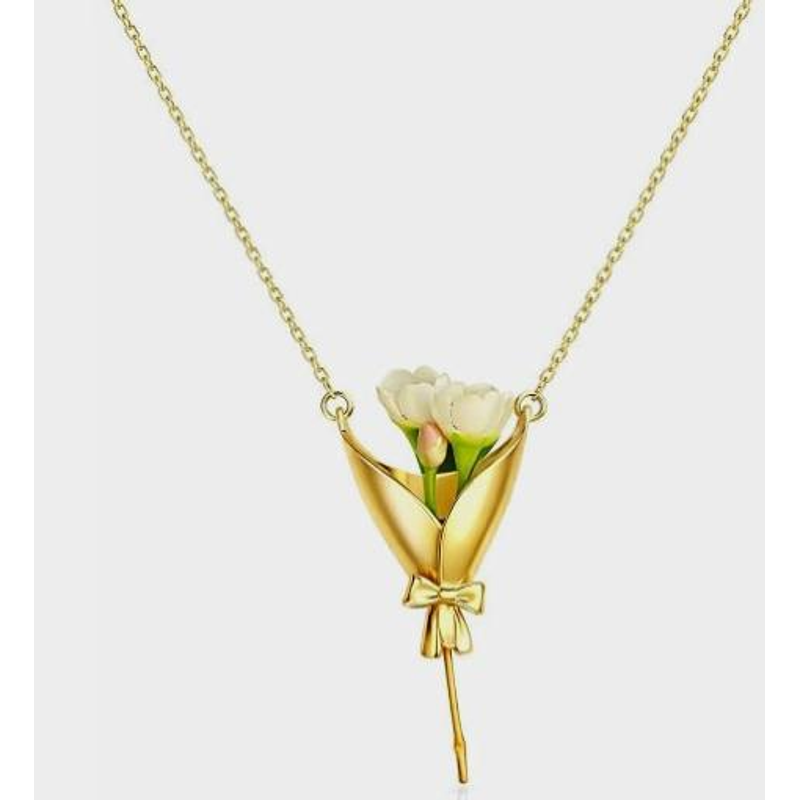 Women Accessories Bouquet - Flower Holder Necklace 2026 DIY Flower