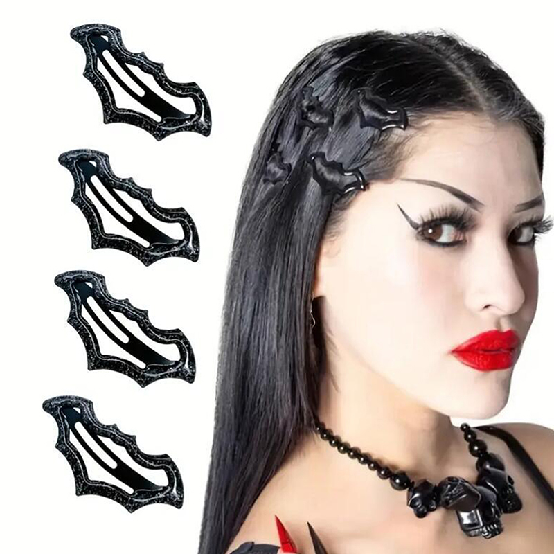 Women'S Essential Accessories - △ 10Pcs Halloween Bat Hairpins Set