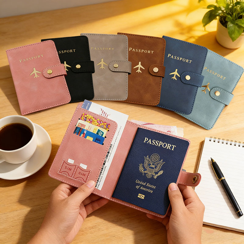 Women'S Essential Accessories - Leather Passport Holder Covers Case for