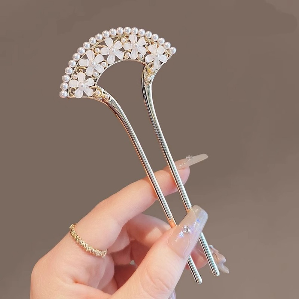 Pearl Hair Pin - 1pc Exquisite Fashion Elegant Vintage Pearl