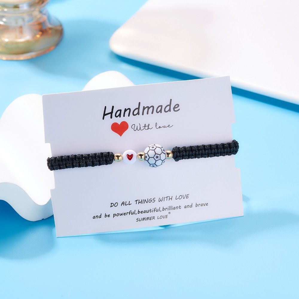Women'S Volleyball Accessories - Handmade Basketball Baseball Bracelet Korean Style