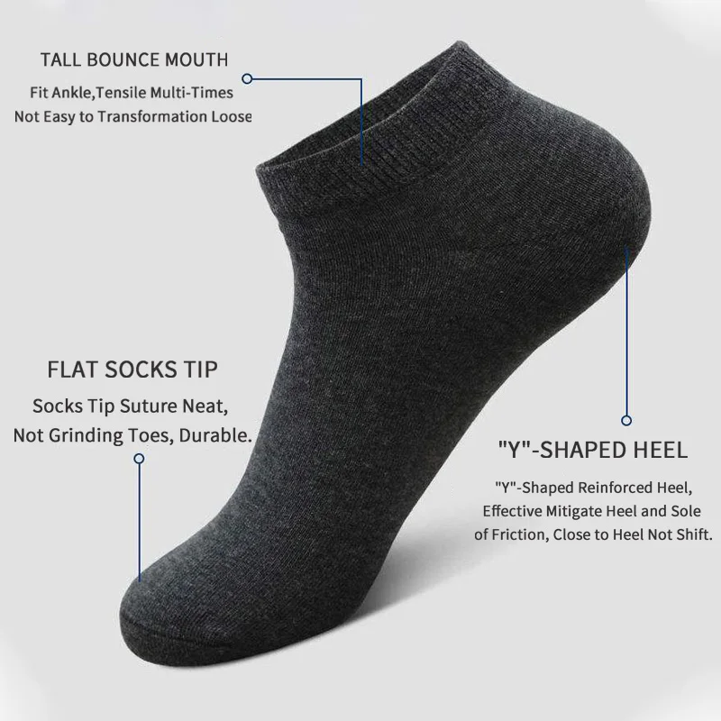 5 Pairs Unisex Casual Plain Co - Women'S Ankle Accessories review and price