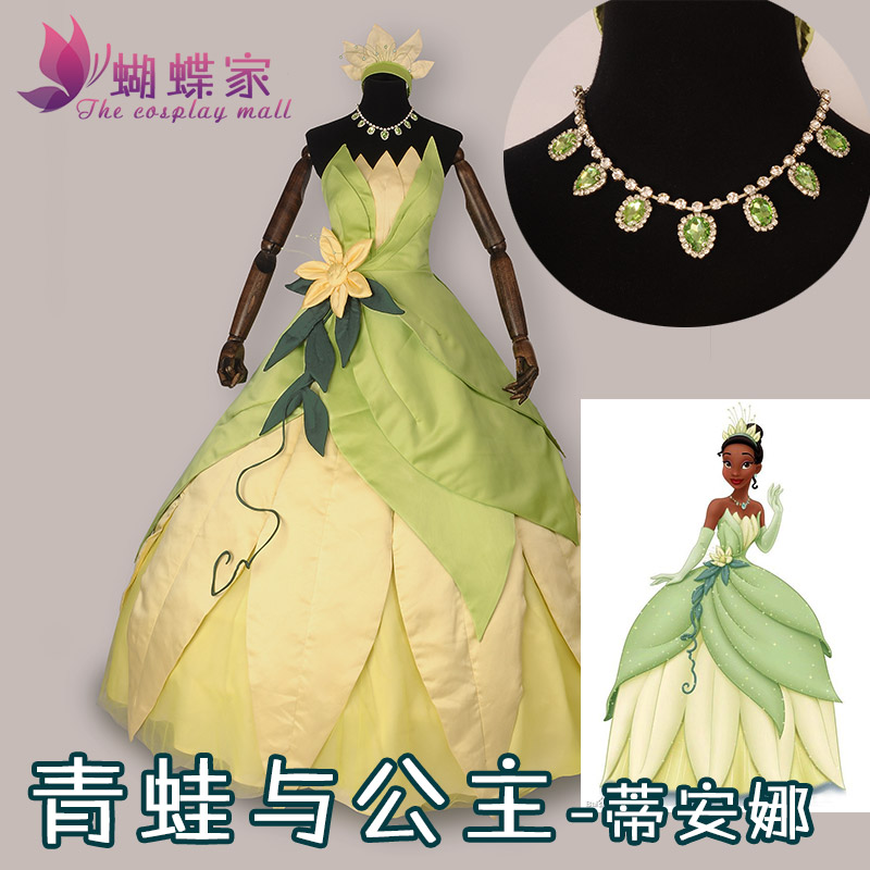 Princess Tiana Dress Cosplay C - Women Accessories Wholesale review and price