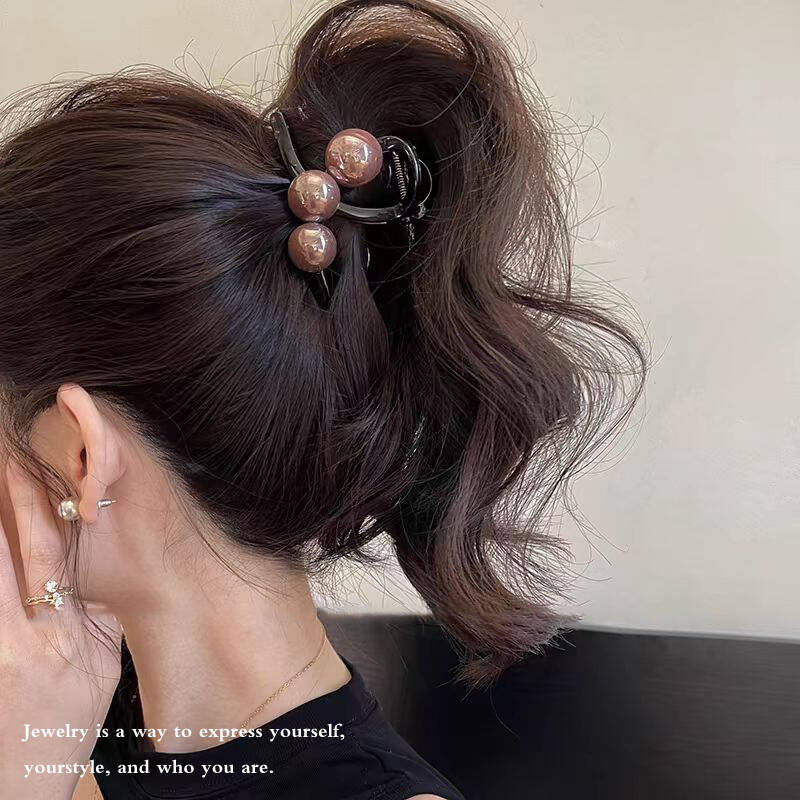 Korean Pearl Cross Hair Claws  - Pearl Hair Pin review and price