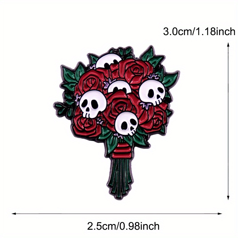 Flower Bouquet Skull Enamel Br - Women Accessories Bouquet review and price