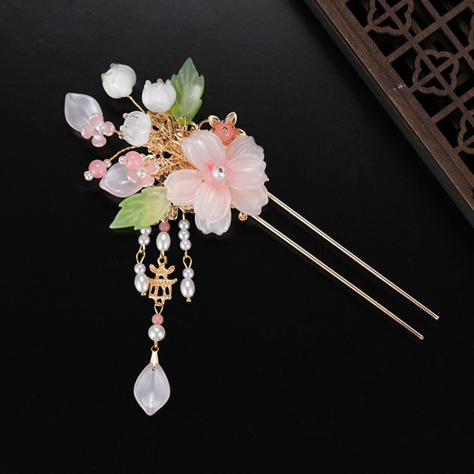 Elegant Pink Flower Hairpins R - Pearl Hair Pin review and price