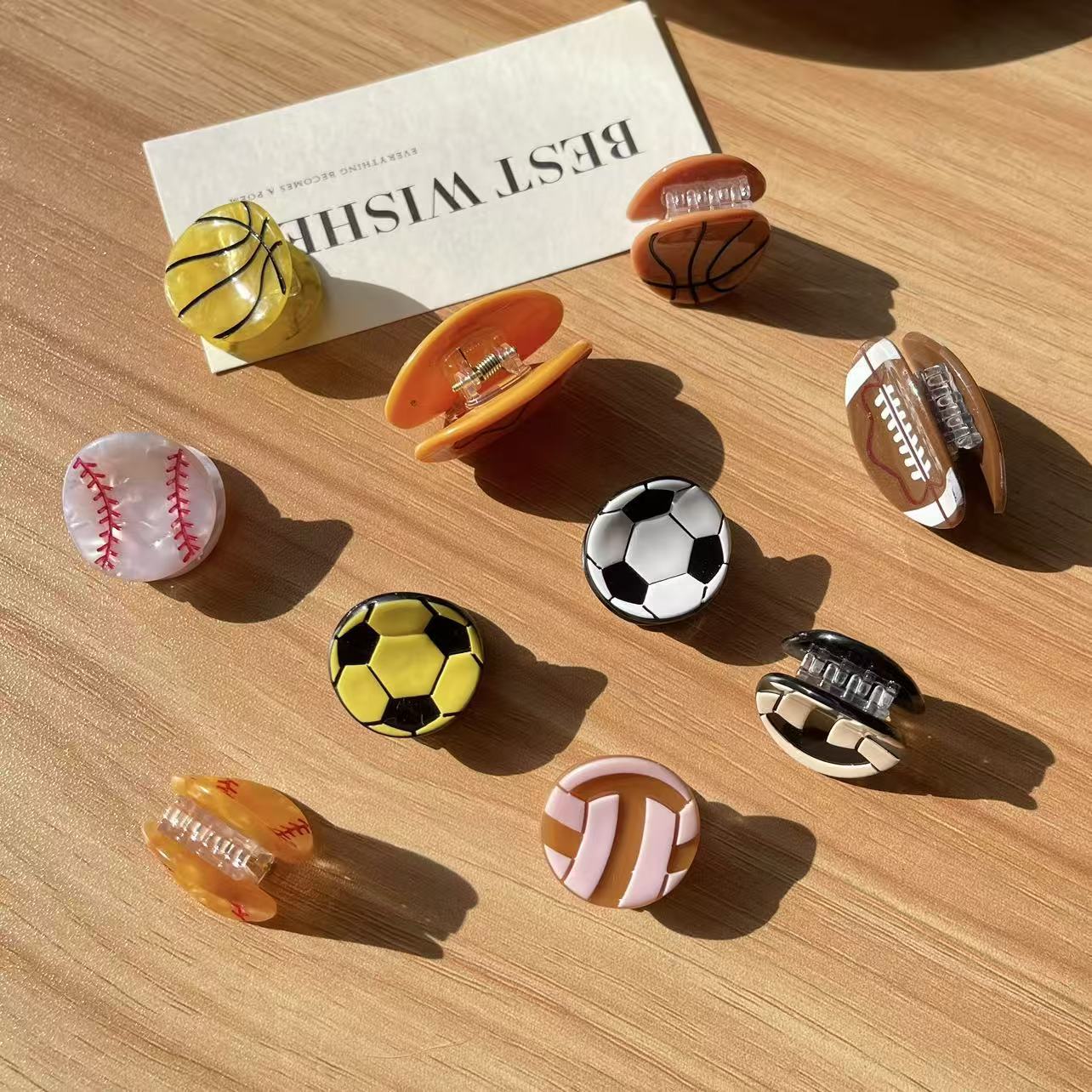 Cute Sport Ball Hair Clips for - Women'S Volleyball Accessories review and price
