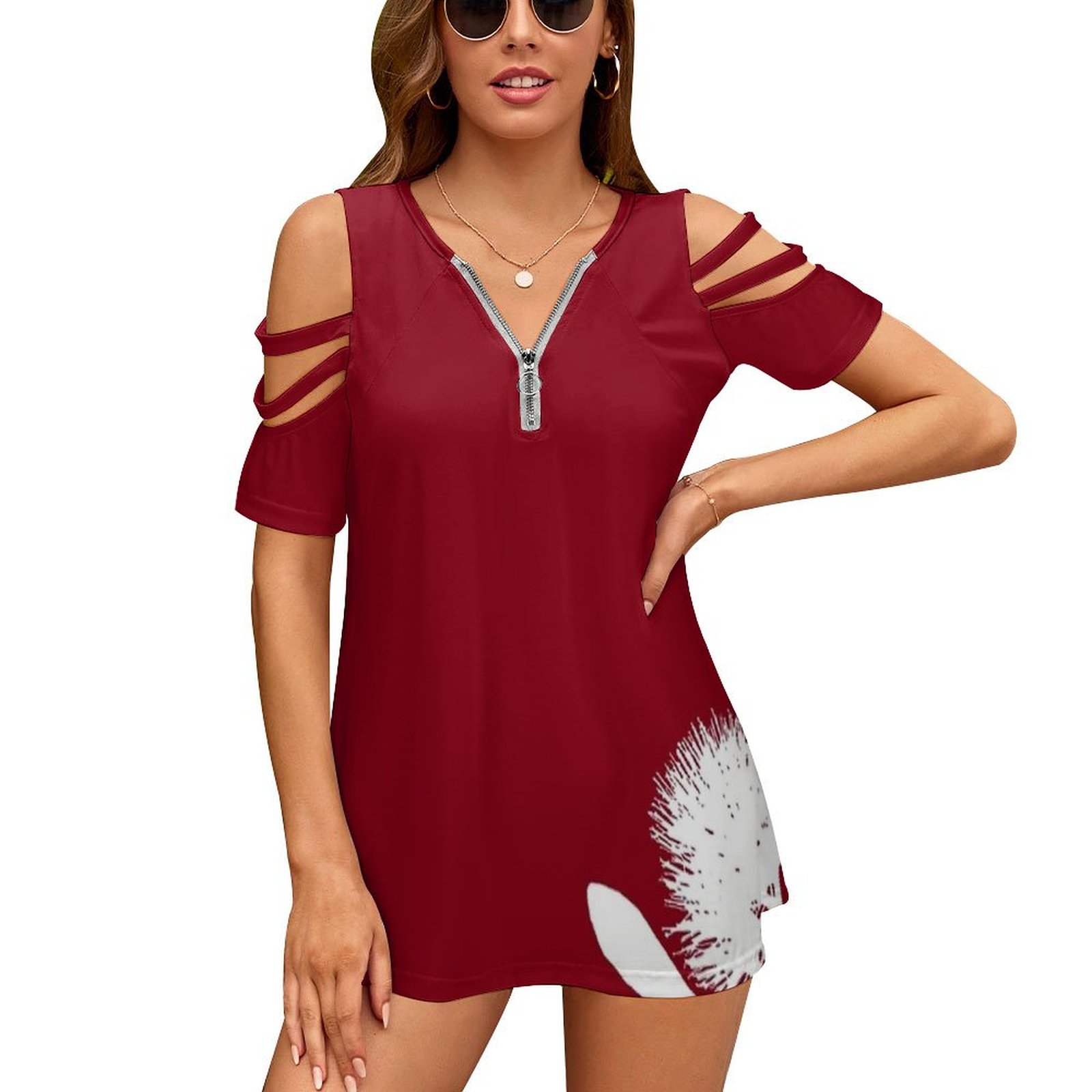Pohutukawa-White On Red Women  - Women'S Accessories Nz review and price