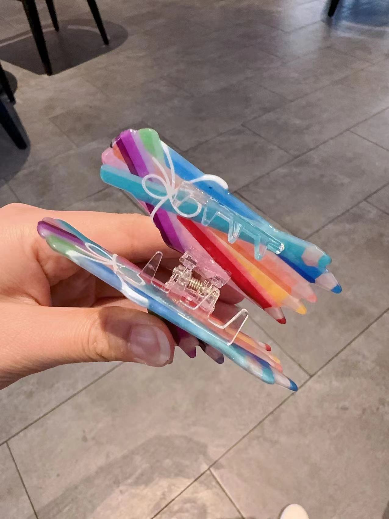 1 Colorful paintbrush grab cli - Women Accessories Bouquet review and price