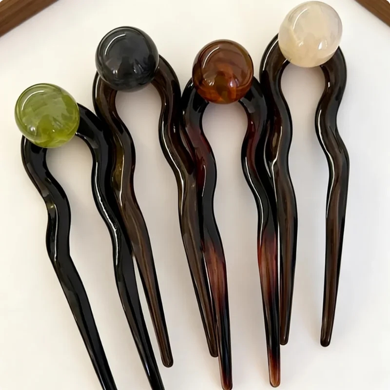 Fashion Colored Pearl U-Shaped - Pearl Hair Pin review and price