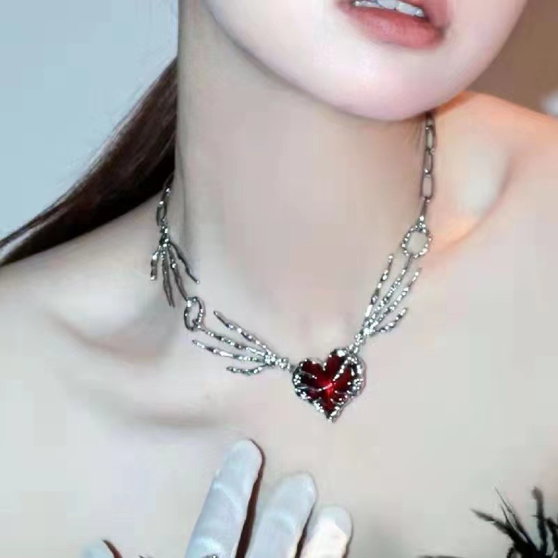 Gothic Vintage Y2K Red Glass H - Women'S Accessories In The 90S review and price