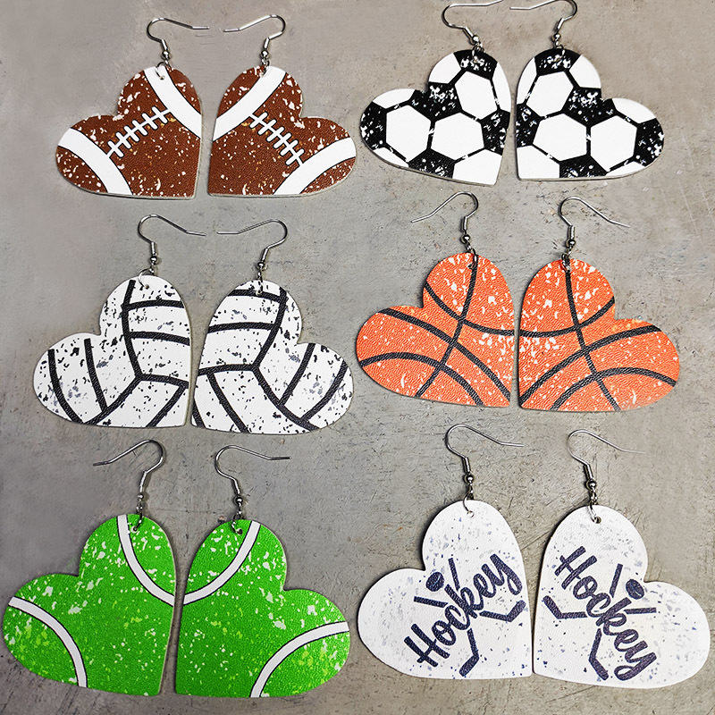 Heart PU Leather Baseball Dang - Women'S Volleyball Accessories review and price