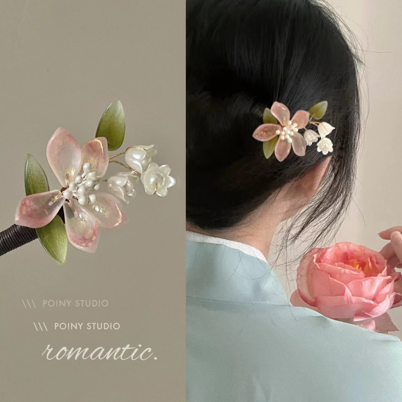 Chinese Style Flower Tassel Ha - Pearl Hair Pin review and price