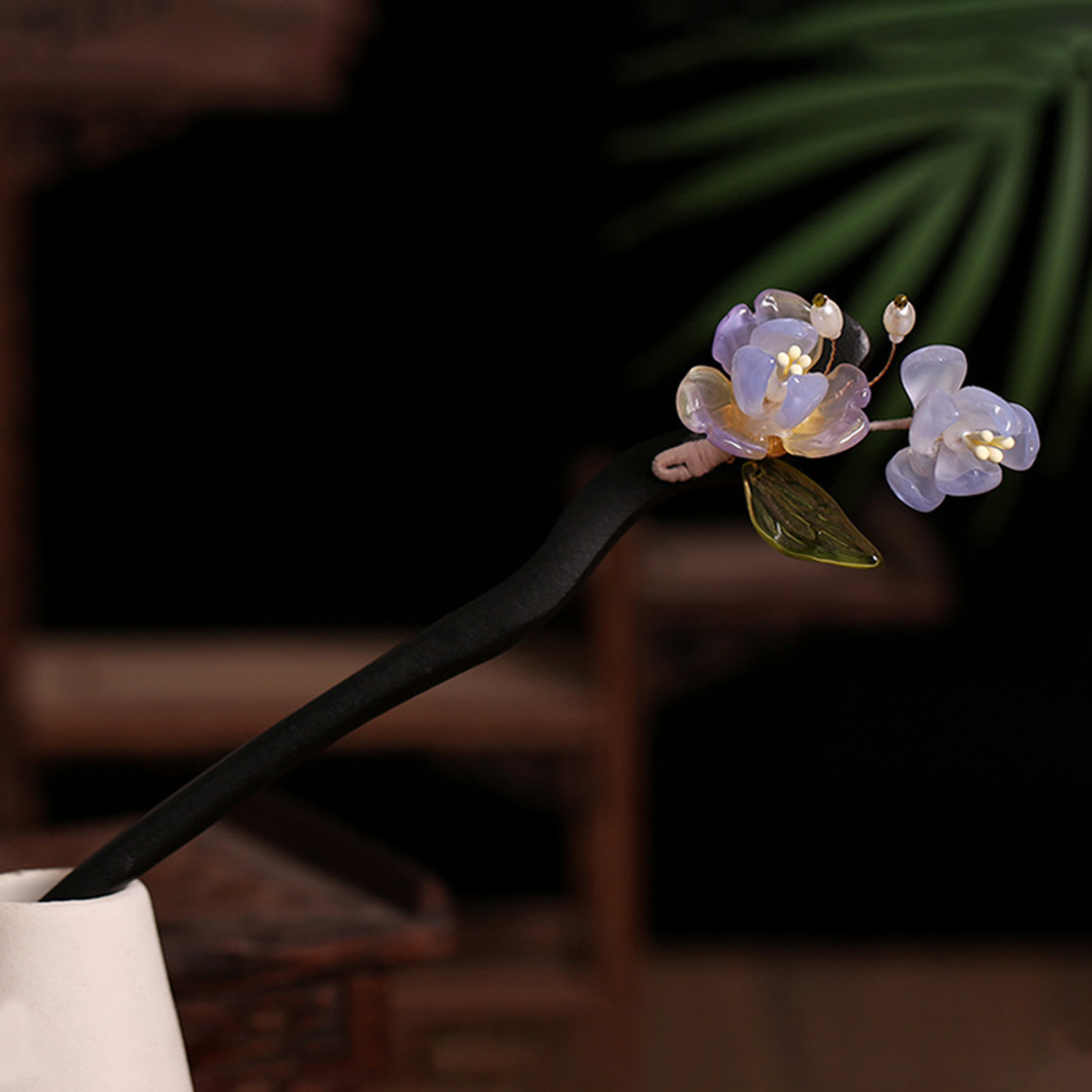 Chinese Style Flower Tassel Ha - Pearl Hair Pin review and price