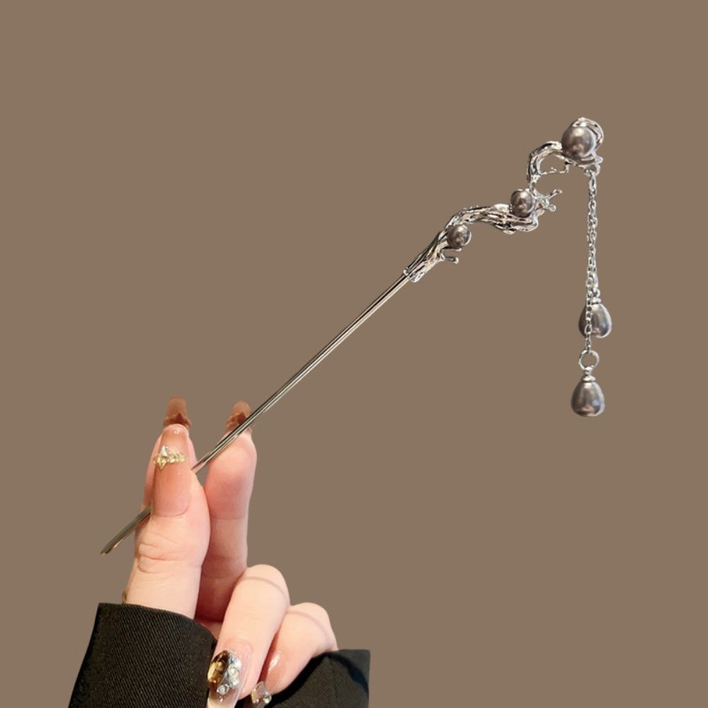 1pc Elegant Chinese Hairpin Si - Pearl Hair Pin review and price