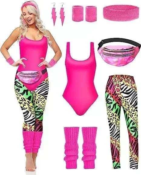 7 Pcs 80s Fancy Workout Costum - Women'S Accessories In The 90S review and price