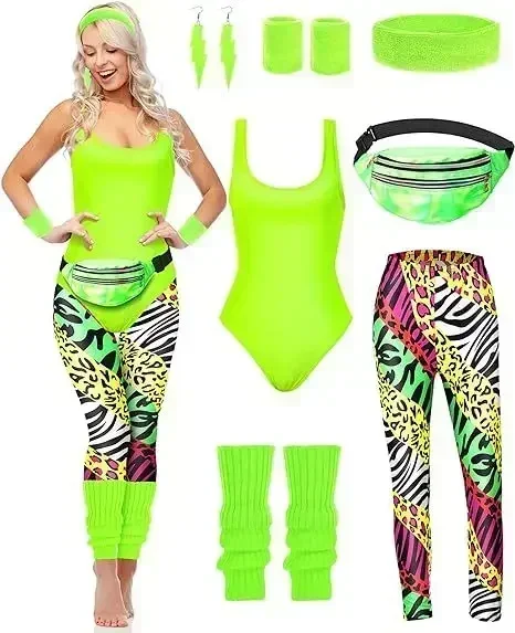 7 Pcs 80s Fancy Workout Costum - Women'S Accessories In The 90S review and price
