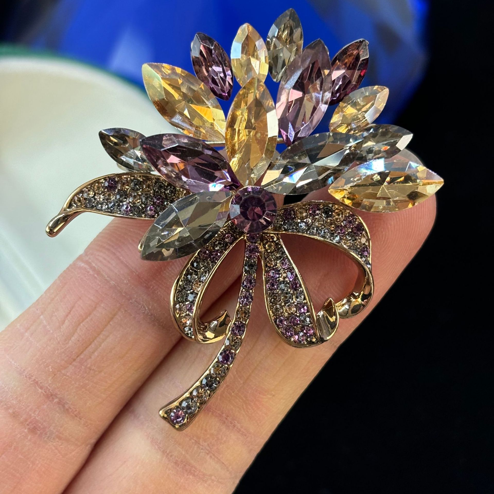 Elegant Colorful Crystal Rhine - Women Accessories Bouquet review and price
