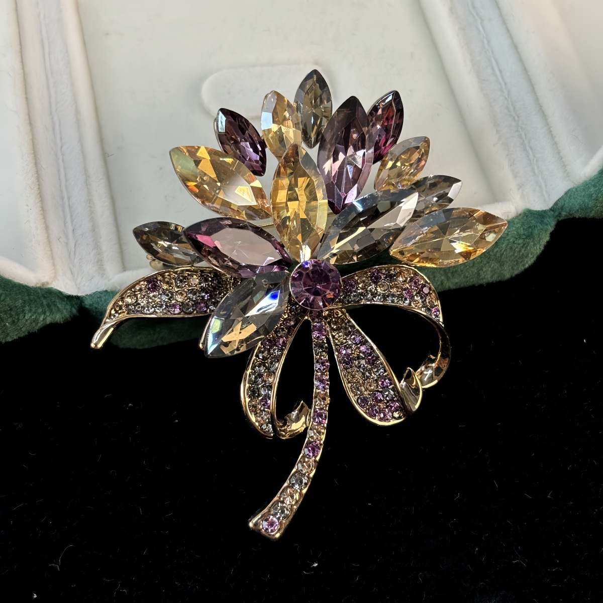 Elegant Colorful Crystal Rhine - Women Accessories Bouquet review and price