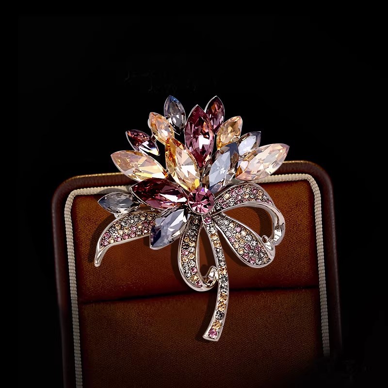 Elegant Colorful Crystal Rhine - Women Accessories Bouquet review and price