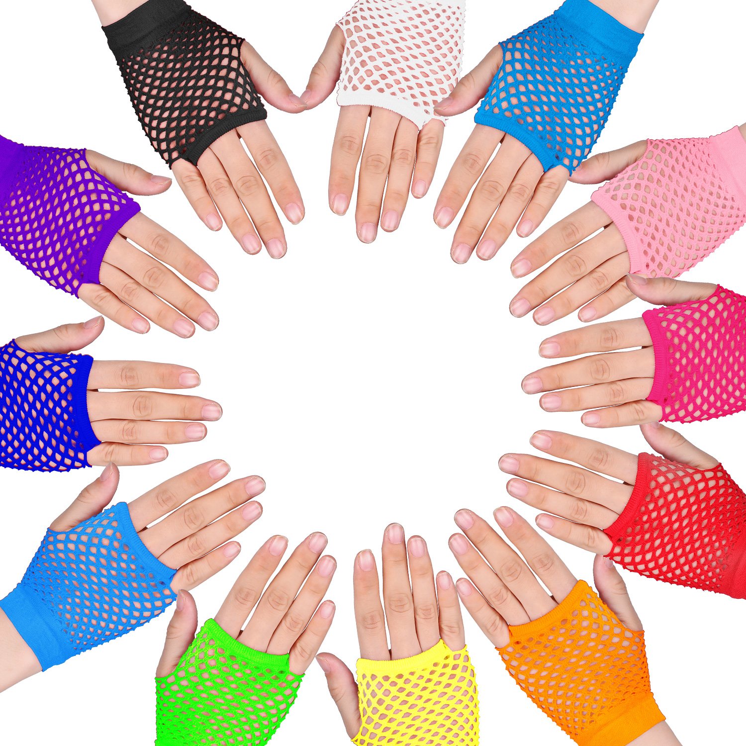 24 Pairs Fingerless Fishnet Ne - Women'S Accessories In The 90S review and price