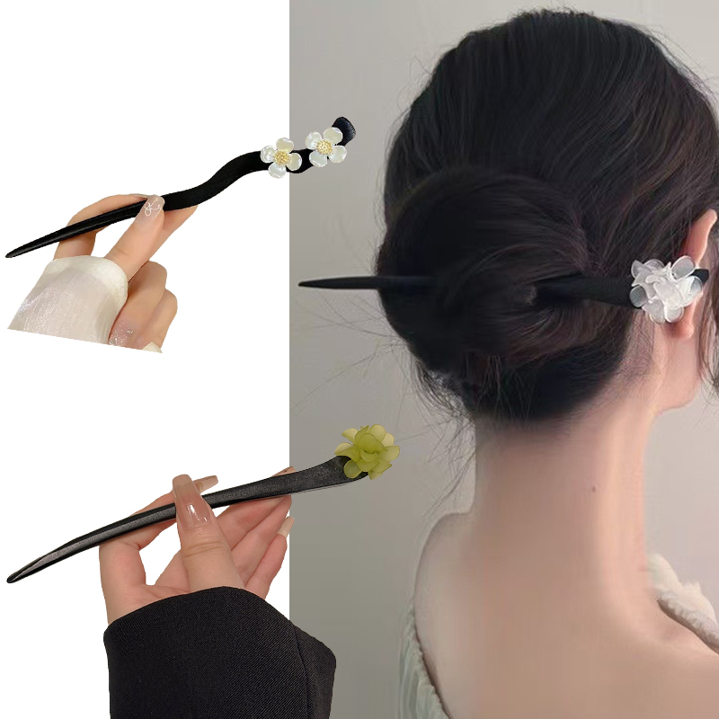 Vintage Chinese Style Wooden F - Pearl Hair Pin review and price