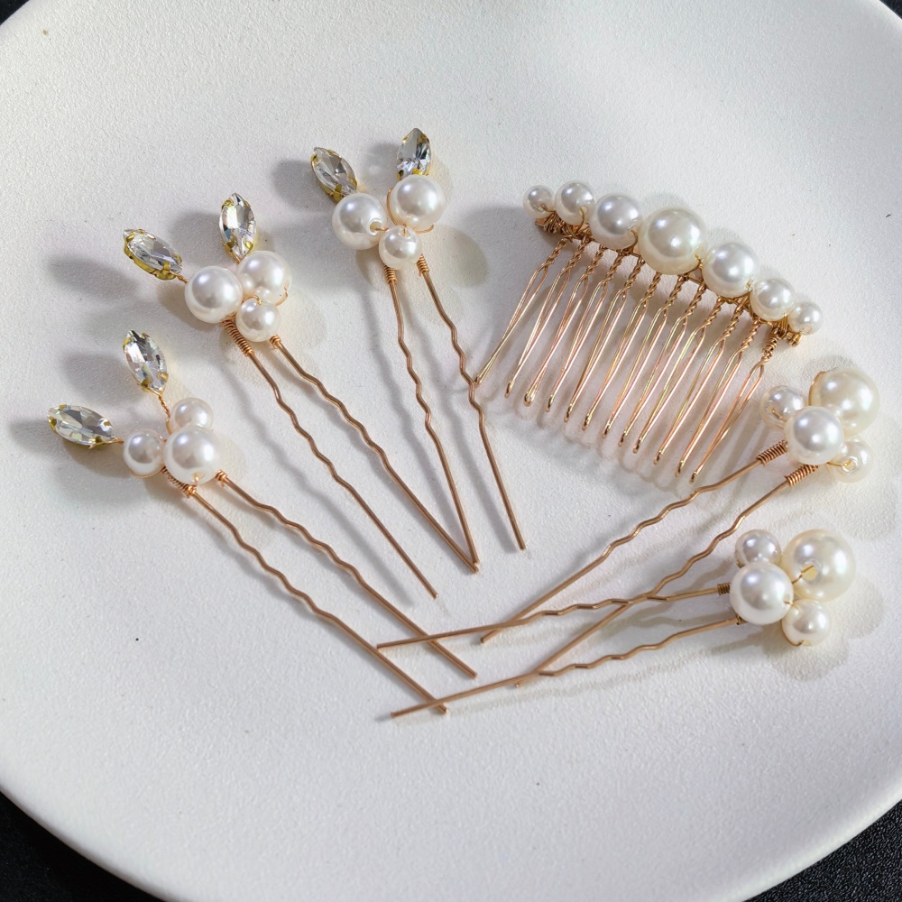 Pearl Crystal Hair Pins Comb S - Pearl Hair Pin review and price