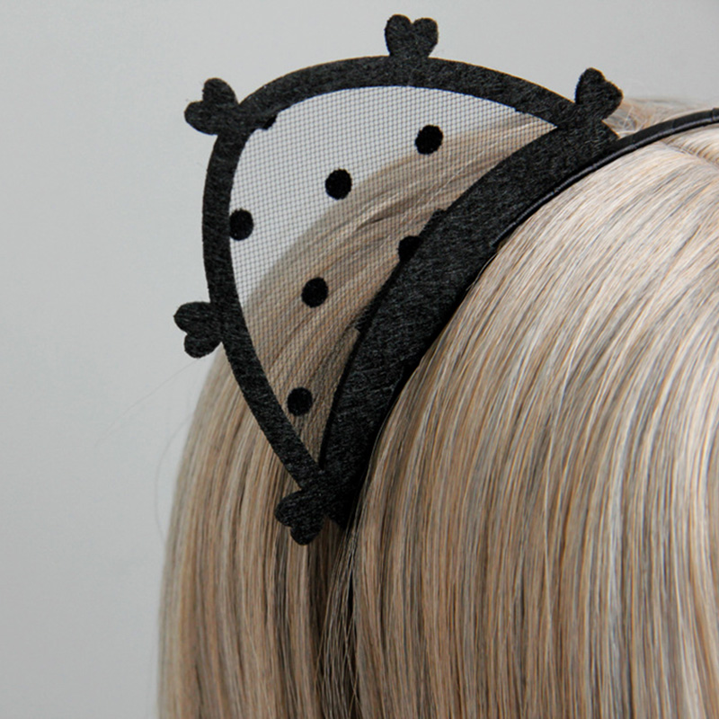 Black Lace Cat Ears Heart Pret - Women Jewelry Accessories For Black Dress review and price