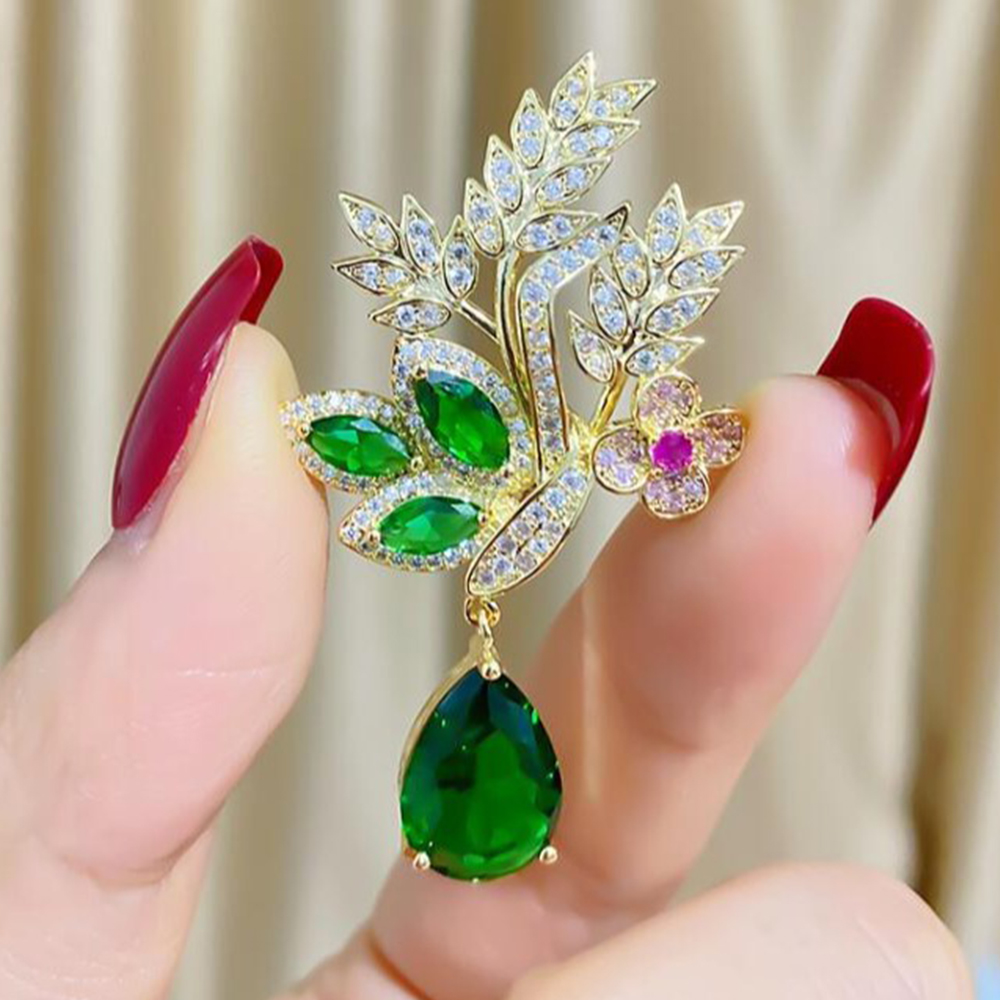 Fashion Green Yellow Leaves Fl - Women Accessories Bouquet review and price