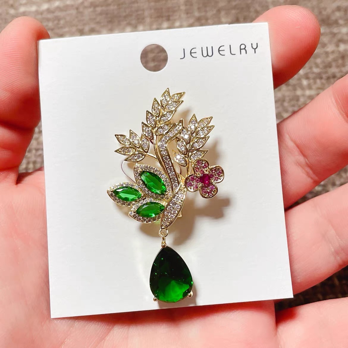 Fashion Green Yellow Leaves Fl - Women Accessories Bouquet review and price