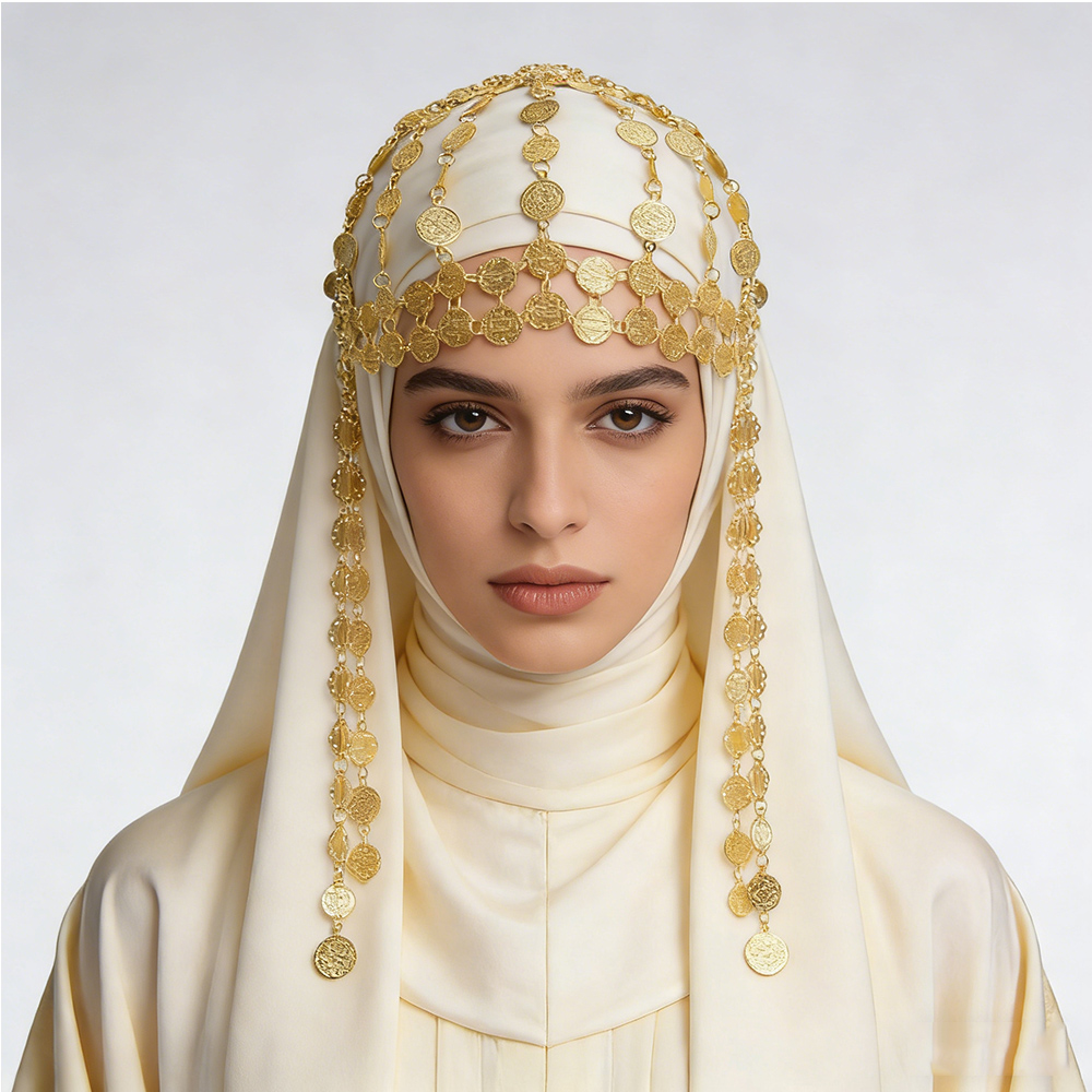 Gold Plated Alloy Coin Beauty  - Women Accessories Pakistan review and price