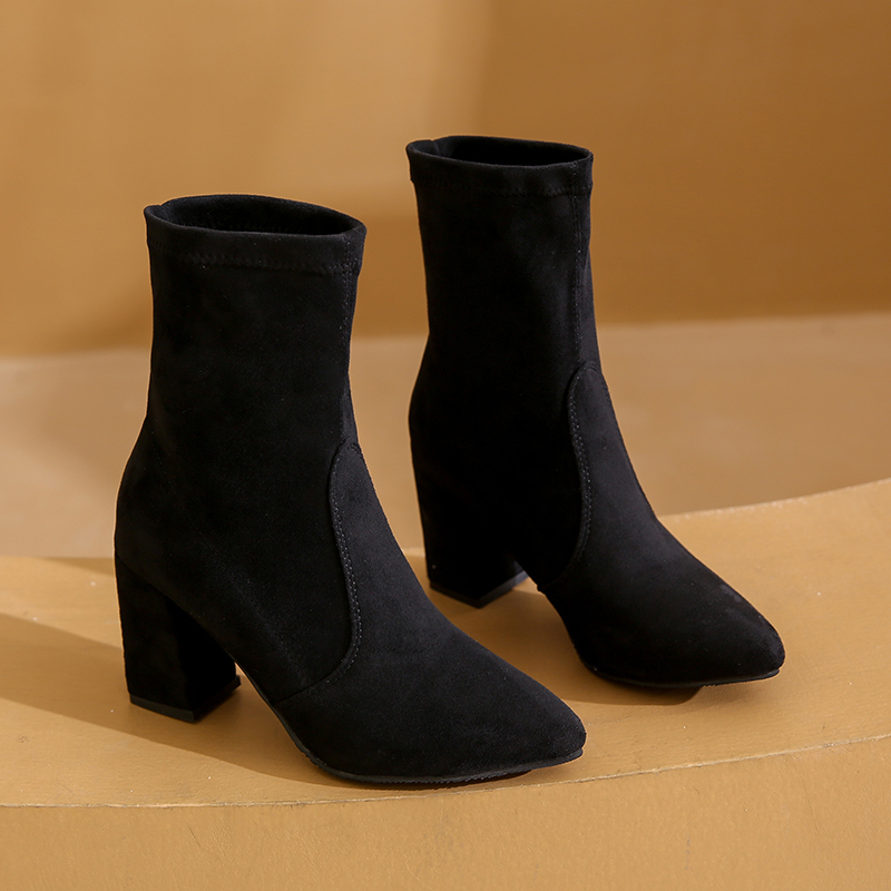 Winter new style chunky heel f - Women'S Ankle Accessories review and price
