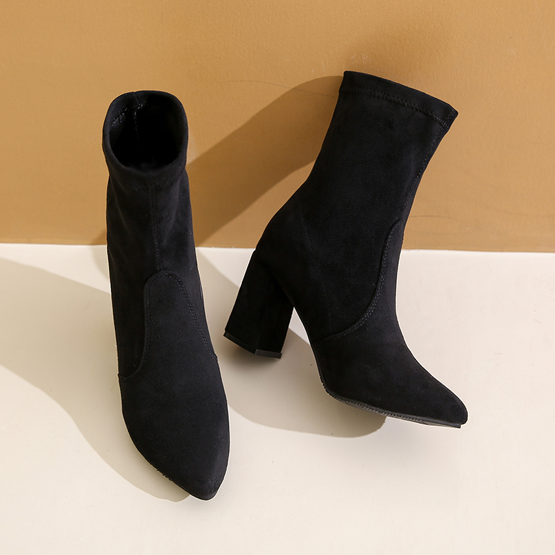 Winter new style chunky heel f - Women'S Ankle Accessories review and price
