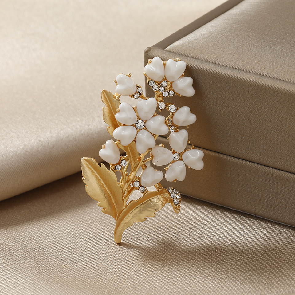 Vintage Love Pearl Flower Broo - Women Accessories Bouquet review and price