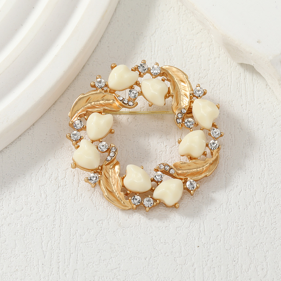 Vintage Love Pearl Flower Broo - Women Accessories Bouquet review and price