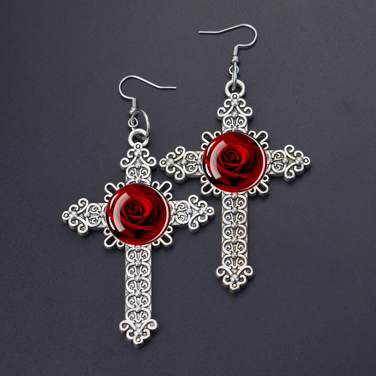 1pair Red Rose Pattern Bouquet - Women Accessories Bouquet review and price