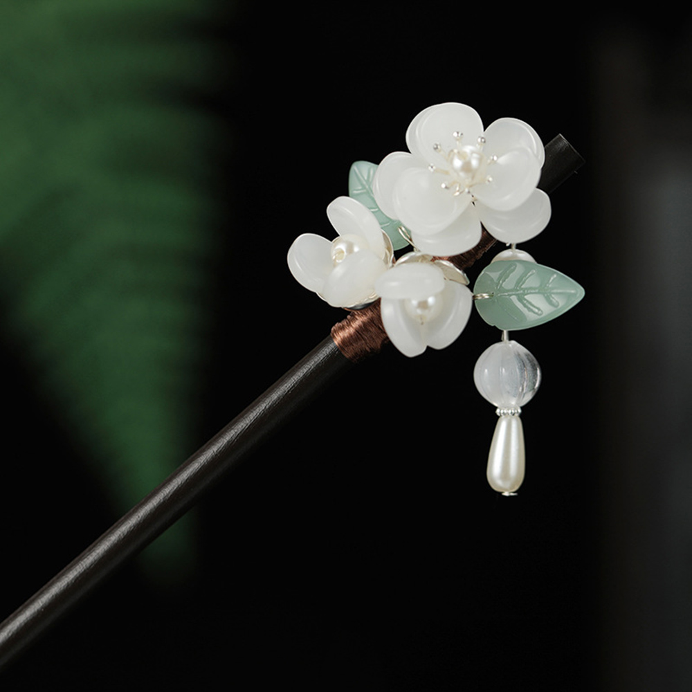 Retro Flower Hairpin With Pear - Pearl Hair Pin review and price